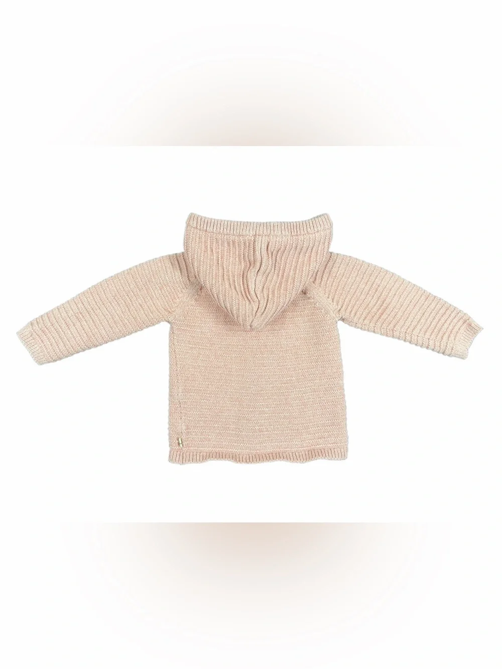 PETITE MAISON x NONO Pink Knit Hooded Cardigan - 12M